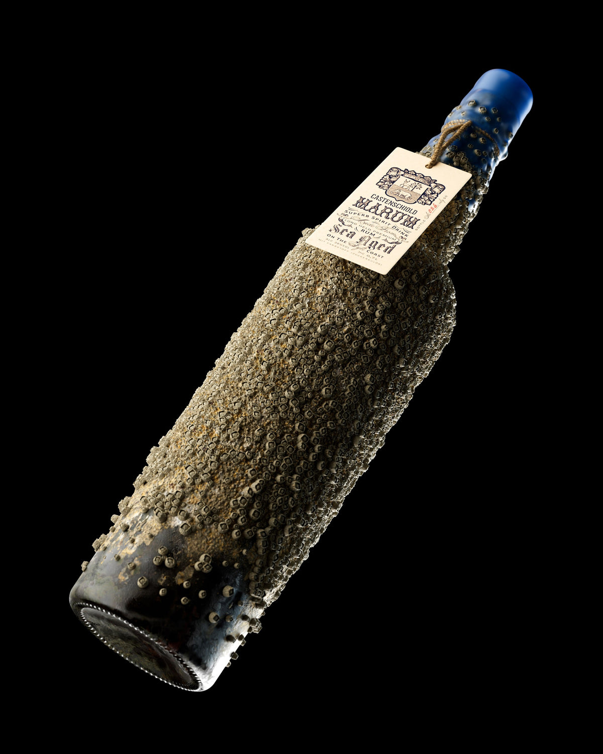 Castenschiold MARUM – an der Küste von Sylt maritim gereifte Flasche mit natürlichem Bewuchs